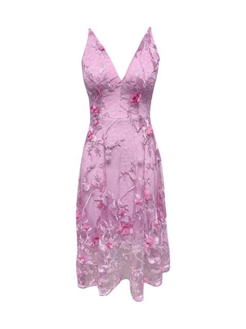 Dress The Population Women's Audrey Lace A-Line Dress - Lavender