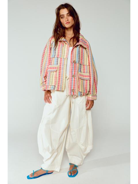 FREE PEOPLE Jojo Beach Funnel-Neck Jacket