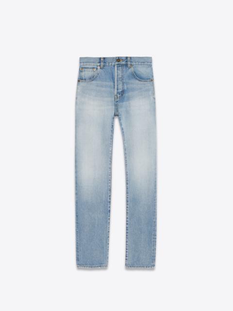 SAINT LAURENT authentic jeans in hawaii blue denim