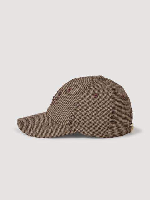 Sandro HOUNDSTOOTH PRINT CAP