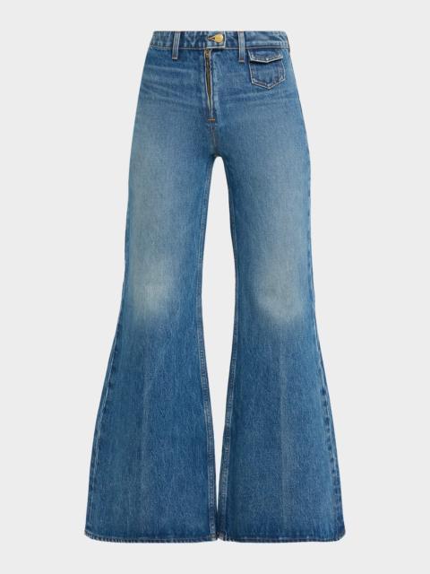 ULLA JOHNSON Odelia High-Rise Flare Jeans