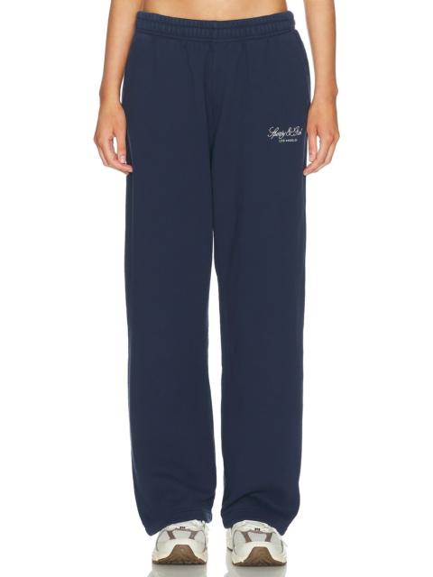 Sporty & Rich Vendome LA Embroidered Wide Sweatpant