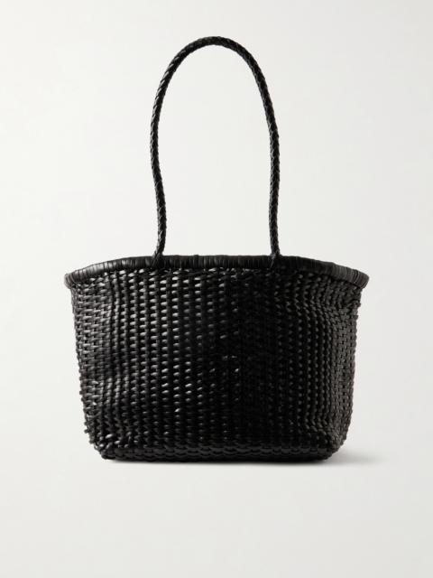 DRAGON DIFFUSION B Weave Small Woven Leather Tote