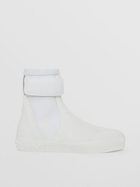 Burberry Stretch Nylon and Rubber Sub High-top Sneakers