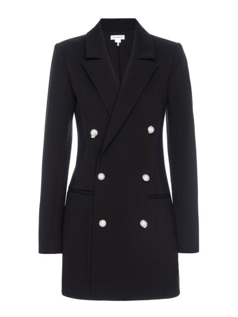 GOOD AMERICAN Women's Ponte Embellished Executive Blazer Minidress - Black