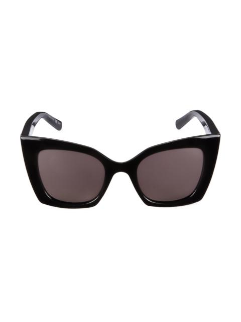 SAINT LAURENT Women's Ultra Cat-Eye 51MM Cat-Eye Injection Sunglasses - Black