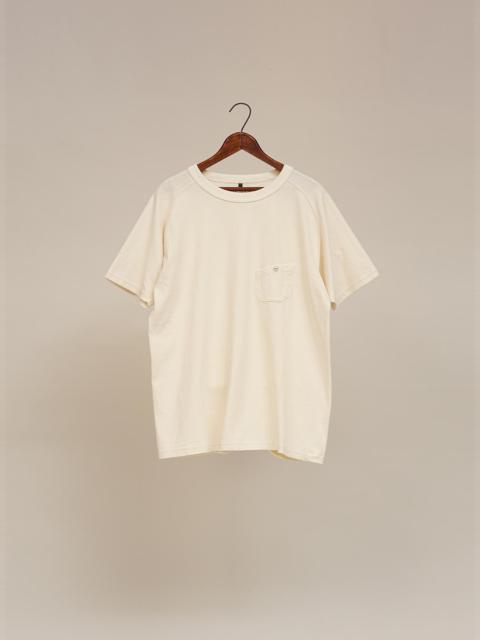 Nigel Cabourn 5.6oz Basic T-Shirt in Ivory