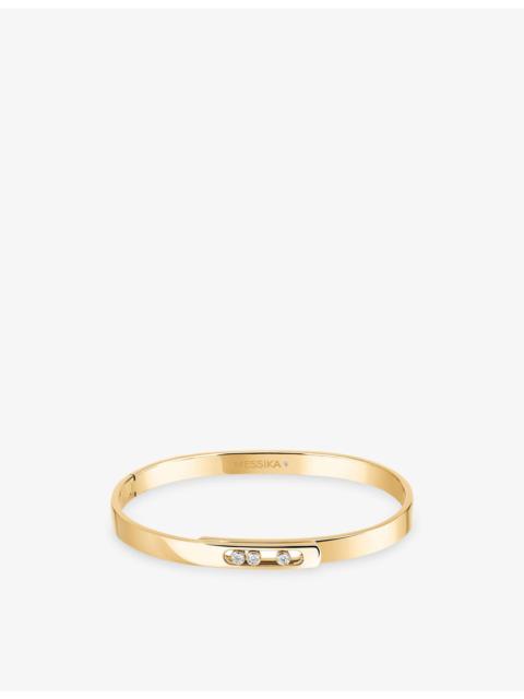 MESSIKA Move Noa 18ct yellow-gold and 0.11ct diamond bangle