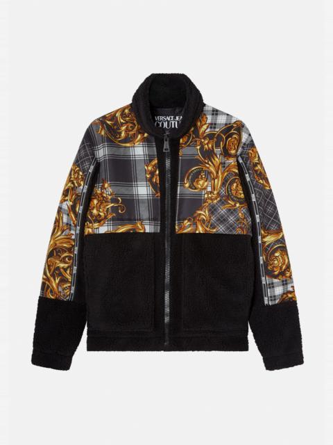 VERSACE JEANS COUTURE Tartan Baroque Print Jacket