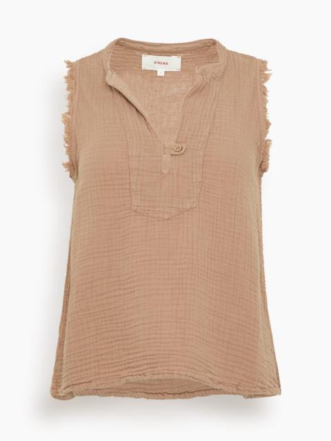XÍRENA Portia Top in Ash Brown
