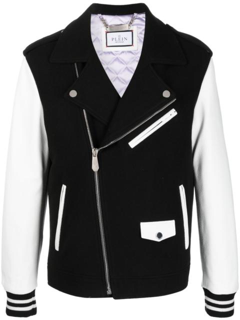 PHILIPP PLEIN leather biker jacket