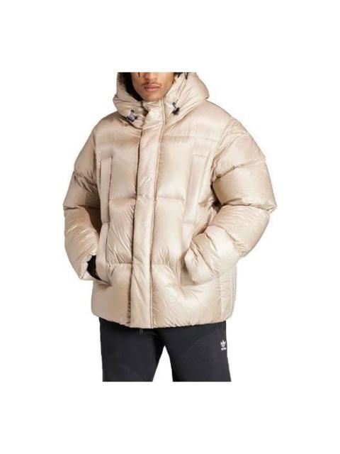 adidas Originals Heavy Weight Down Puffer Jacket 'Beige' IR7134