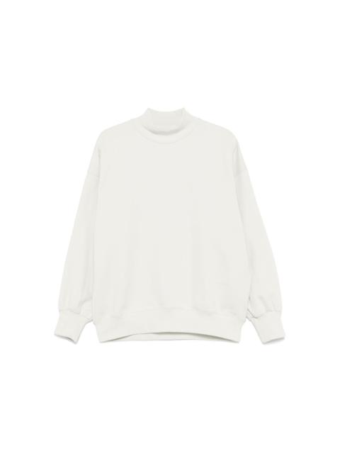 LOW CLASSIC fleece mock-neck sweatshirt