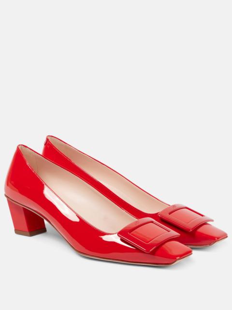 Roger Vivier Belle Vivier 45 patent leather slingback pumps