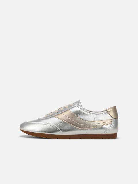 Vince LA Metallic Leather Slip-On Runner Sneaker