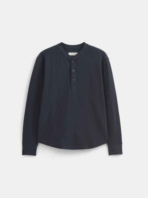 EVERLANE THERMAL HENLEY IN COZY WAFFLE