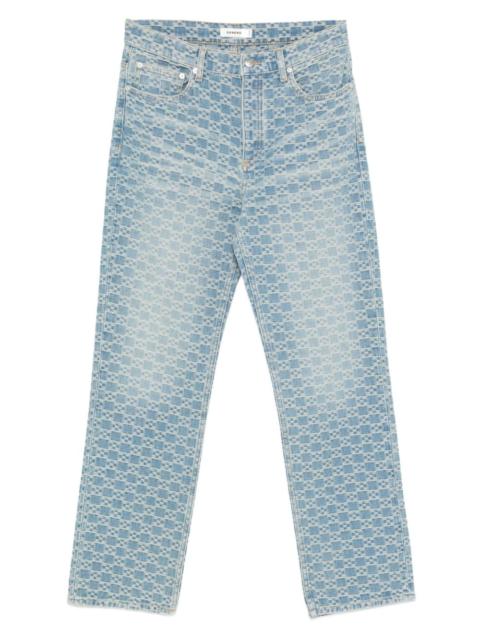 Sandro square-pattern jeans