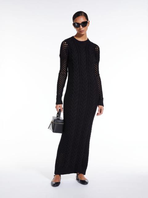 JUMBO Knitted dress with openwork sleeves