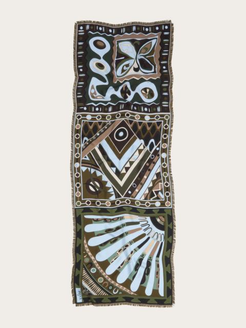 PUCCI MIXED PRINT SILK STOLE