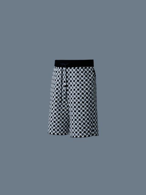 MACKAGE BEECHER-GEO Geometrical jacquard knit Shorts
