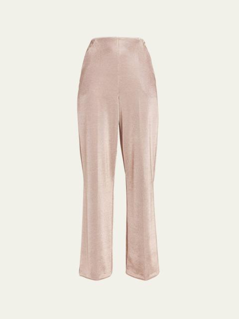 Lurex Bonded Jersey Trousers