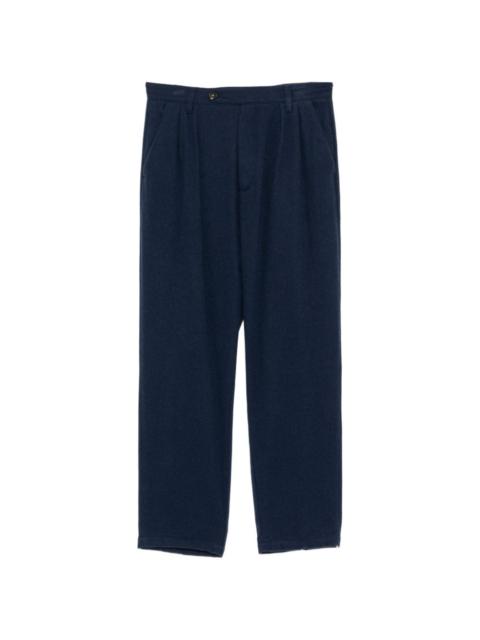 massimo alba wool pleated trousers