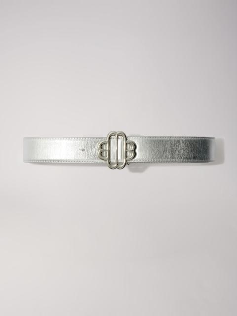 maje Clover belt in metallic leather