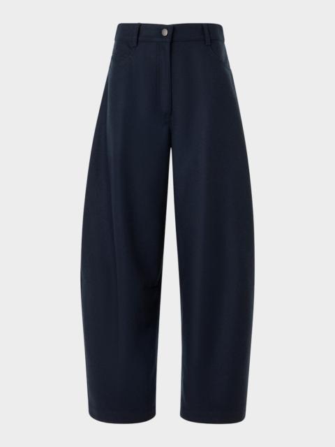 AKRIS Farrow Wool Flannel Pants