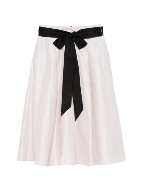 'S Max Mara belted pleated midi skirt