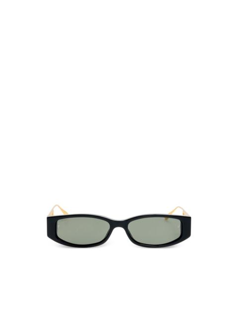 LINDA FARROW Susie geometric-frame sunglasses
