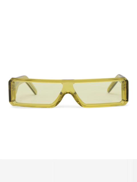 Rick Owens DRKSHDW Rick Owens DRKSHDW Yellow Gethshades Sunglasses