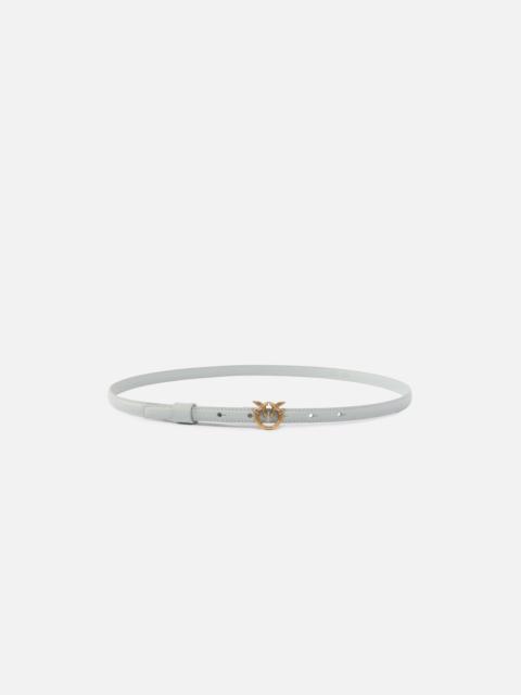 PINKO THIN BELT WITH LOVE BIRDS BUCKLE, 1CM