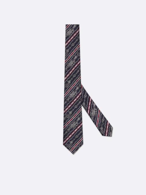 Striped Toile de Jouy Tie