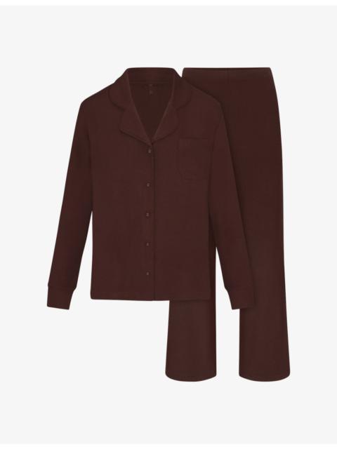 SKIMS Soft Lounge Long-Sleeve Stretch-Modal Pajama Set