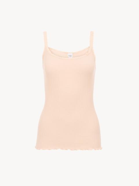 Chloé FITTED TANK TOP IN COTTON