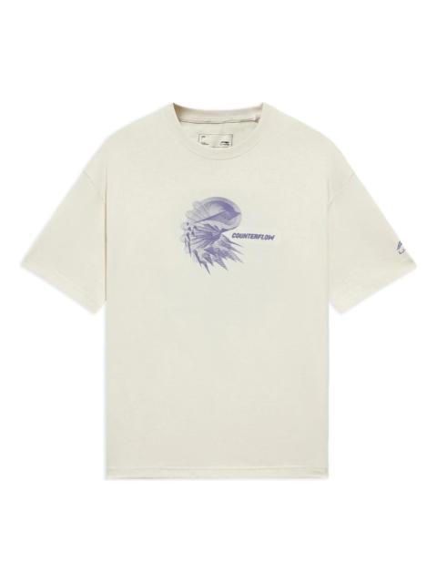 Li-Ning Counterflow Graphic T-shirt 'Creamy White' AHSS885-2