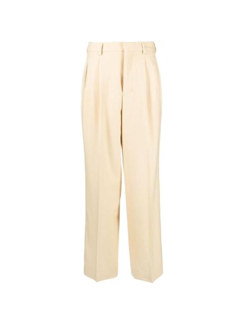 AMI Paris straight-leg virgin-wool trousers