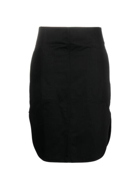 side-slit pencil skirt