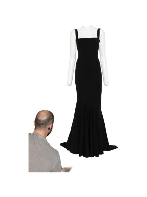 SOLACE LONDON Lottie square-neck maxi dress