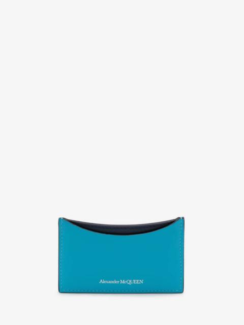 Alexander McQueen Curve Card Holder in Cerulean