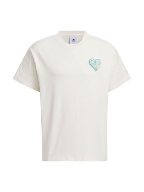 adidas adidas originals V-Day Short Sleeve T-Shirt (Gender Neutral) 'White' JE3469