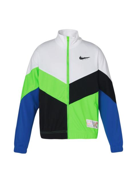 Nike Nike Contrasting Colors Logo Athleisure Casual Sports Loose Jacket Multicolor DV3198-100