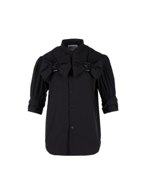 Noir Kei Ninomiya Bow Harness Puff Sleeve Shirt