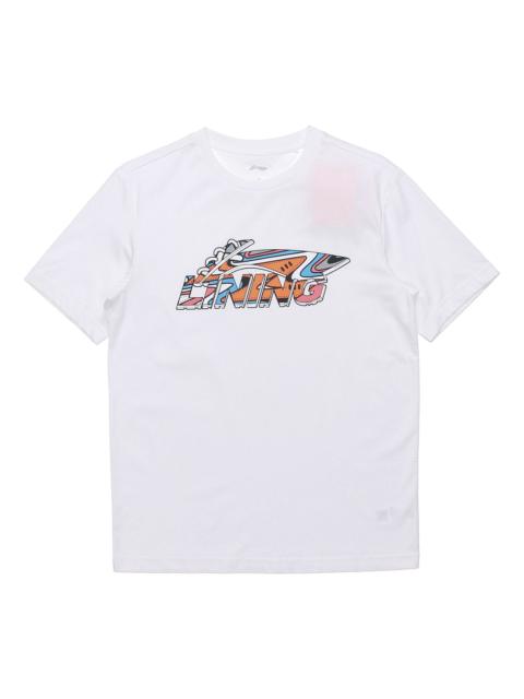 Li-Ning Classic Logo T-shirt 'White' AHSR550-1