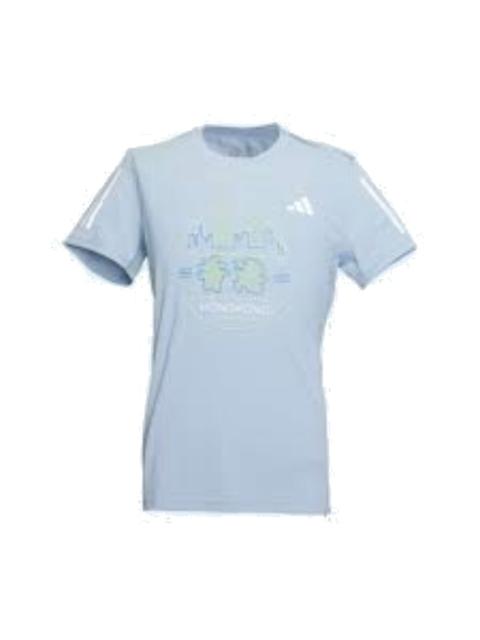 adidas HK Race T-Shirt Asia Sizing 'Blue' IX7756