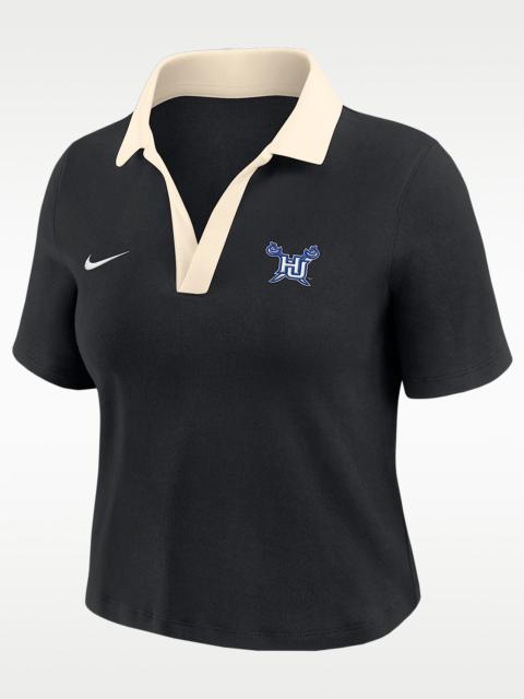 Nike Nike College (Hampton University) Women's Short-Sleeve Polo Crop Top