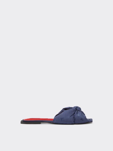 Ferrari Flat sandal with Prancing Horse motif