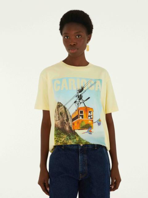 FARM RIO Bondinho Landscape Carioca Organic Cotton Relaxed T-Shirt