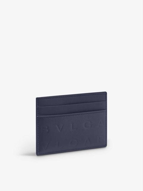 BVLGARI Serpenti branded leather card holder