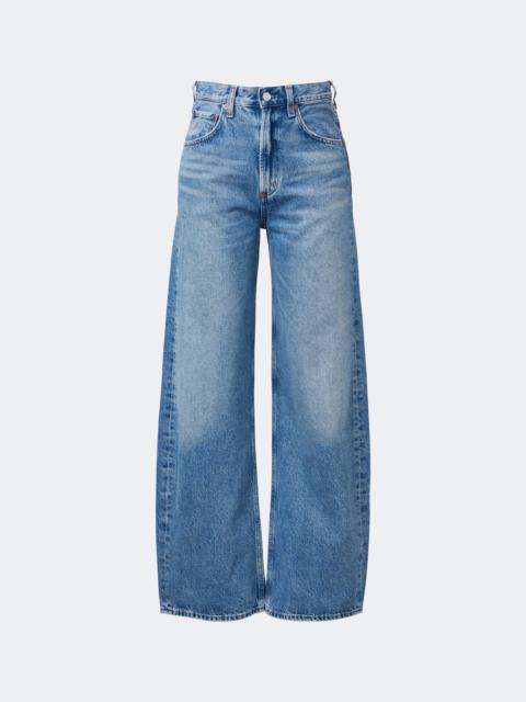 AGOLDE Low Curve faded wide-leg jeans
